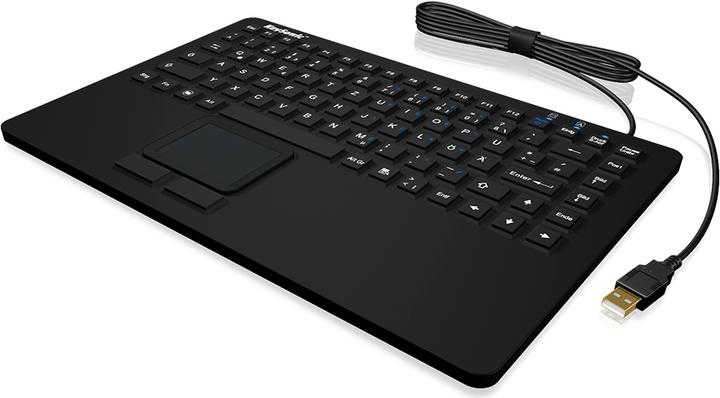 Produktbild KeySonic KSK-5230 IN Silikontastatur mit Touchpad wasserdicht antimikrobisch Industrietastatur hitzebestae... (US, Kabelgebunden)