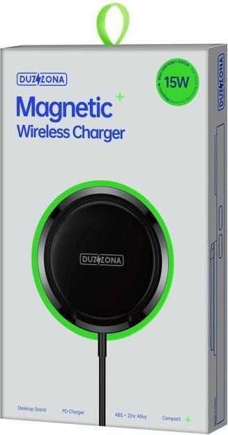 Image du produit Duzzona Dux Ducis Ä®kroviklis belaidis W1 MagSafe juodas (15 W)