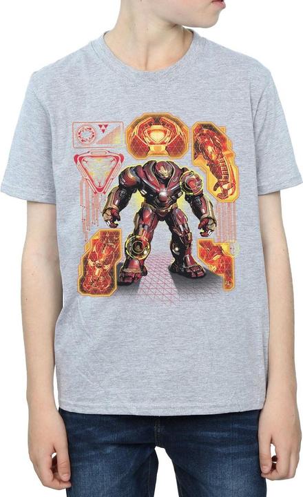Image du produit - T-shirt AVENGERS INFINITY WAR HULKBUSTER BLUEPRINT - Garçon (152, 158)