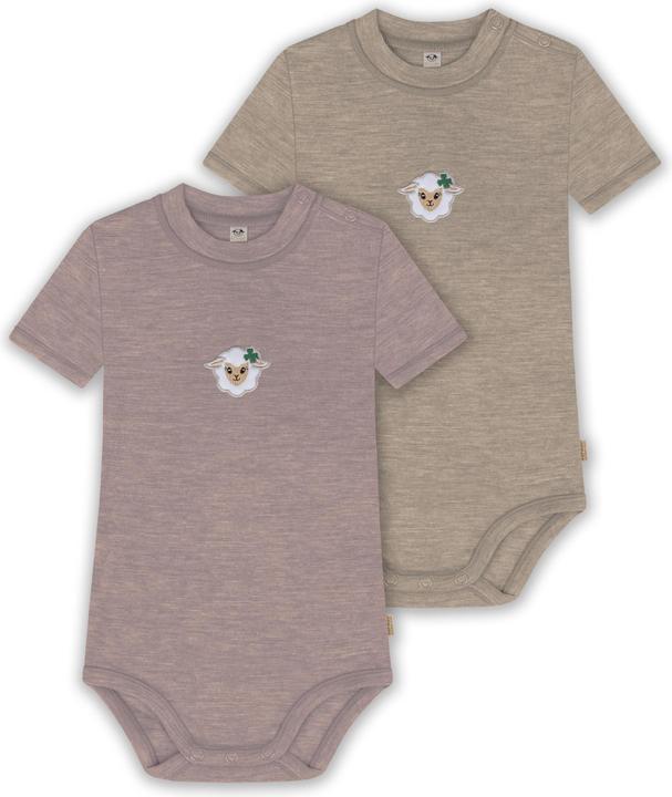 Normani 2er Set Baby Merino Kurzarmbody „Tihoi" - 9321