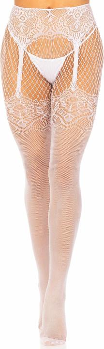 Leg Avenue Fishnet Tights With Back Seam (One size)