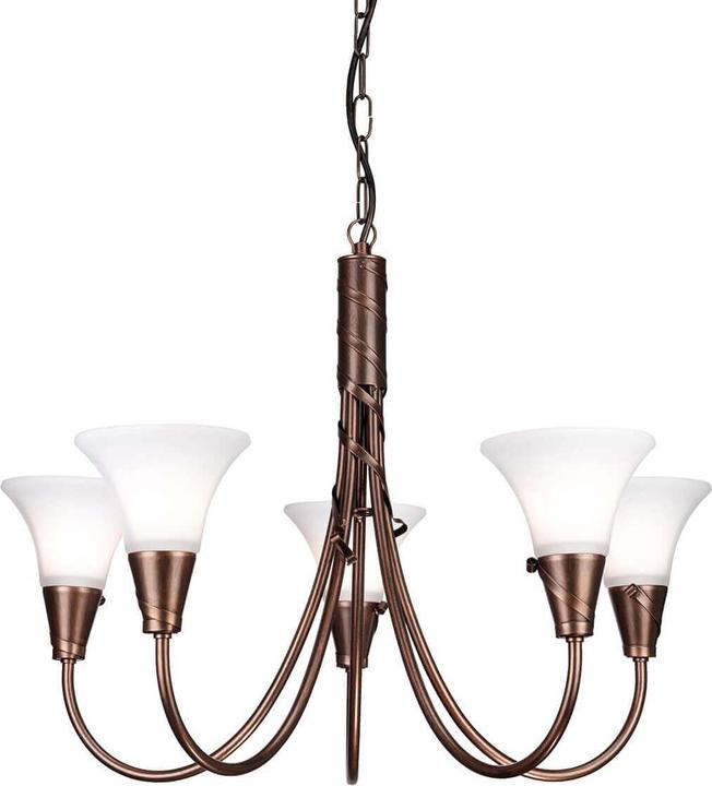 Produktbild Elstead Lighting Emily Kronleuchter E14 5-fach Kupfer Patina, Made in UK (64 cm)