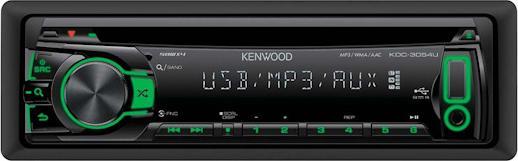 Produktbild Kenwood Corp. KDC-3054UG, CD-Autoradio, USB, AUX, Grün