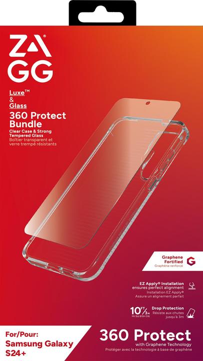 Actual product image Zagg 360ø Bundle Luxe Case & Invisibleshield Glass for Galaxy S24+ transparent (Samsung Galaxy S24+)