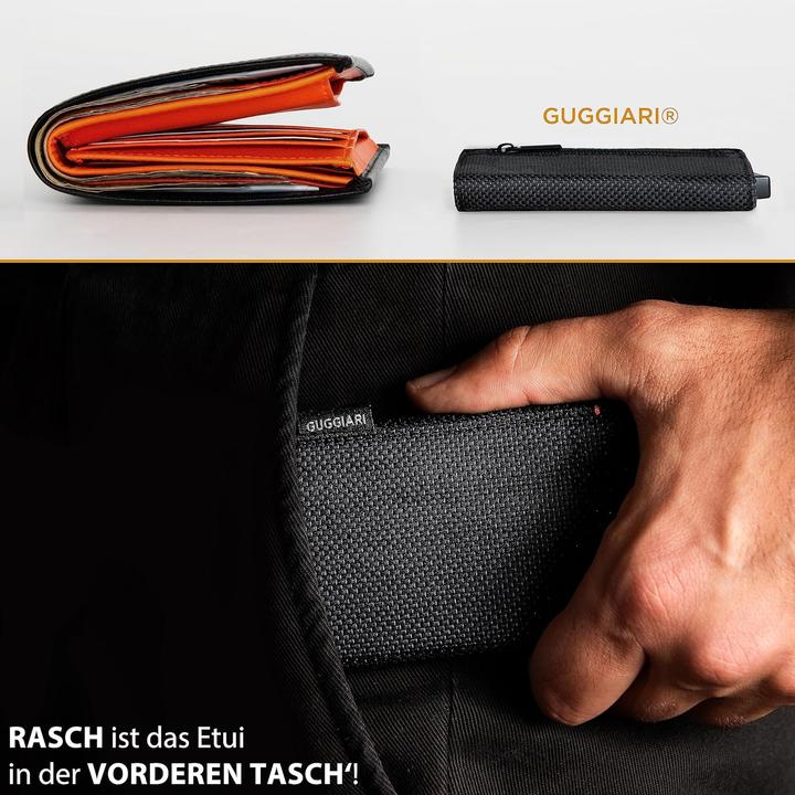 Image du produit Guggiari Kartenetui mit RFID-Schutz und Münzfach
