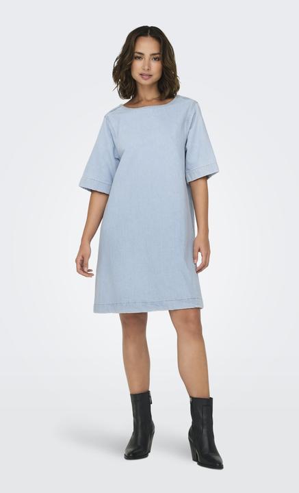 Immagine prodotto Only Abito corto in denim dalla vestibilità voluminosa e dallo scollo rotondo (XS)