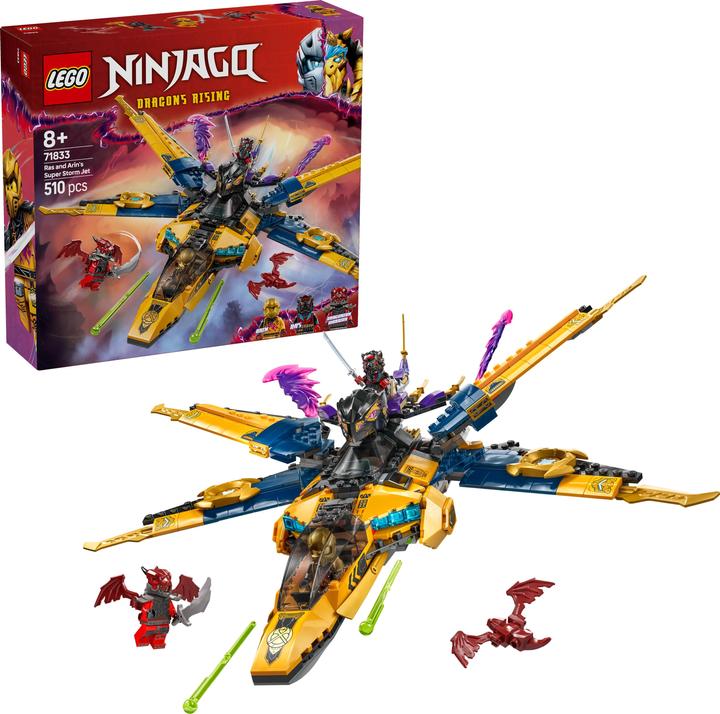 Produktbild LEGO Ras und Arins Super-Sturmflieger (71833, LEGO Ninjago)