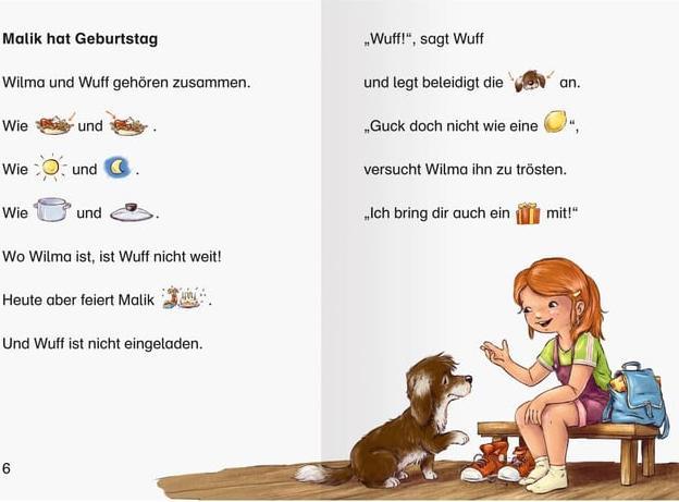 Actual product image Ravensburger Wilma und ihr Hund Wuff - lesen lernen mit dem Leserabe - Erstlesebuch - Kinderbuch ab 5 Jahren - (German, Nadine Reitz, Judith Allert, 2024)