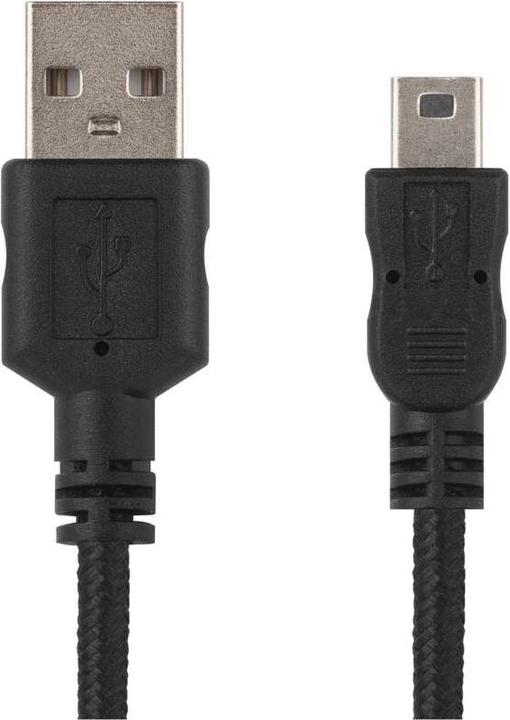 Actual product image Emos USB cable 2.0 A plug - Mini B plug 2m, black (2 m, USB 2.0)