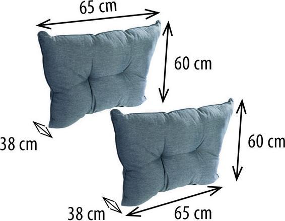 Image du produit Greemotion Set de coussins d'angle Melina, ca. 65x60x38cm