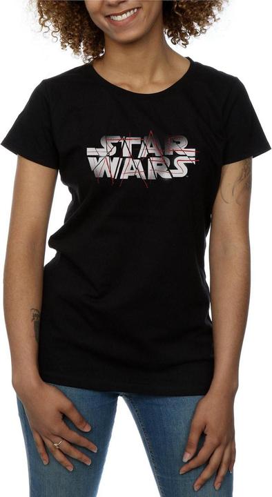Actual product image Star Wars Womens/Ladies The Last Jedi Spray Logo Cotton T-Shirt (M)
