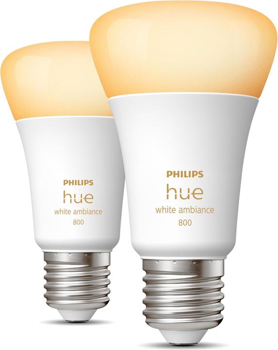 Philips Hue White Ambiance BT (E27, 9 W, 806 lm, 2 x, F)