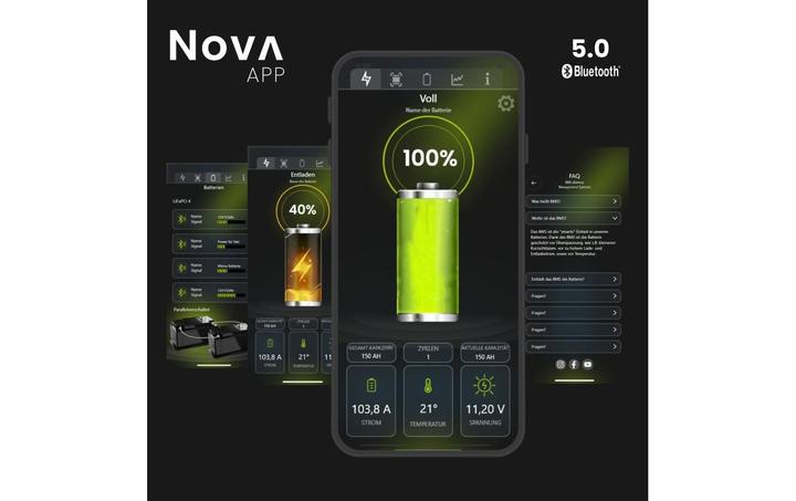 Actual product image Wattstunde Batterie NOVA Core 150 Ah LiFePO4 (12.80 V, 150 Ah)