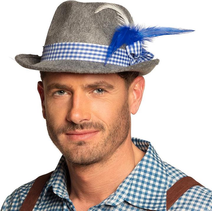Produktbild Boland Oktoberfest Wiesn Hut Herren mit Hutband und Feder