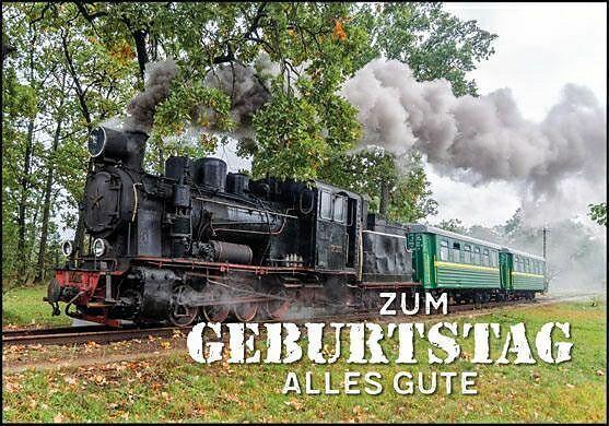 Immagine prodotto Edition Gollong Doppelkarte. Zum Geburtstag (Eisenbahn)
