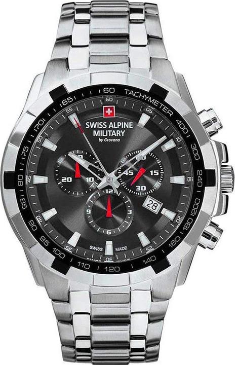 Actual product image Swiss Alpine Military 7043.9237 Sapphire Crystal Chrono 46mm 10ATM (46 mm)