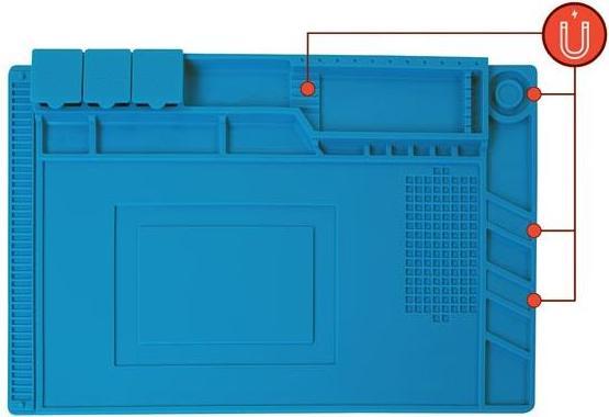 Actual product image Velleman SILICONE SOLDERING MAT - 450 x 300 mm (Storage)