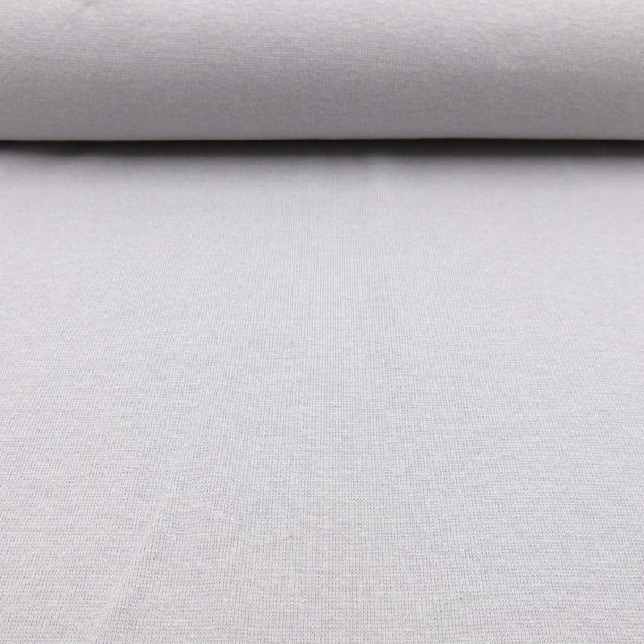 Actual product image Stoffrestposten Fine rib cuff - Light grey - Minimum selling quantity: 1 metre
