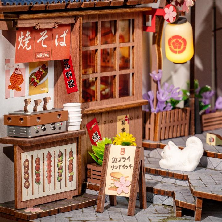Image du produit Robotime Bausatz Sakura's Weinstrasse, Modell Art: Book Nook