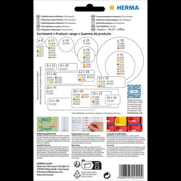 Produktbild Herma Vielzweck-Etiketten