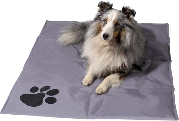 Immagine prodotto Dobar Tappeto refrigerante con zampe nere 99,5 x 70 cm grigio (Cane)