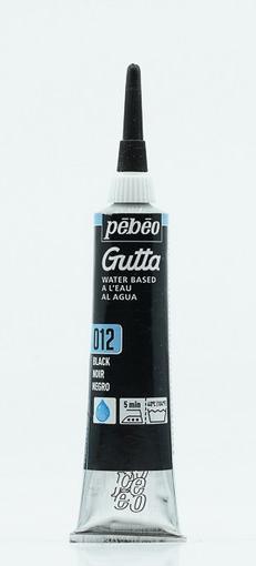 Actual product image Pebeo Setasilk Water-Based Gutta (Black, 20 ml)