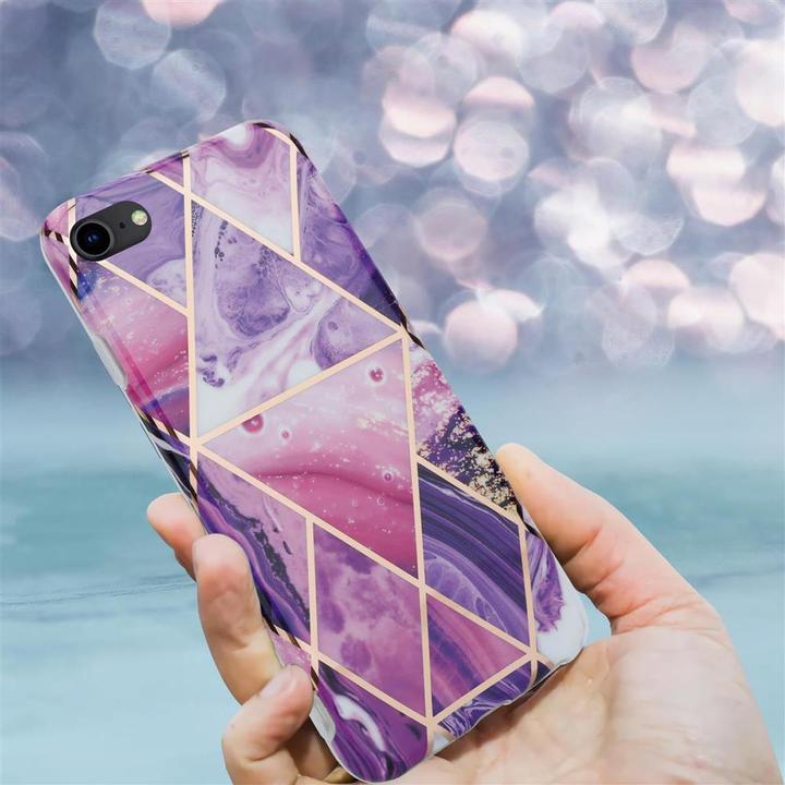 Actual product image Cadorabo IMD TPU Colorful Marble Cover (Apple iPhone 7, Apple iPhone SE (2nd Gen))