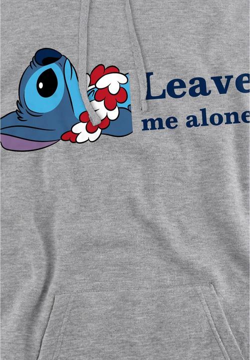 Actual product image Lilo & Stitch Mens Leave Me Alone Hoodie (S)