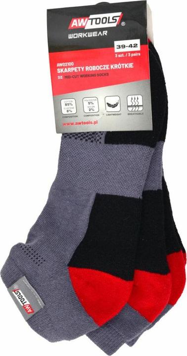 Produktbild Awtools kurze Socken Grösse 43-46 / 3 PCs.
