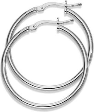 Immagine prodotto Natsumi Schmuck Creole in argento 925 Ø 30mm rotondo (Argento 925)
