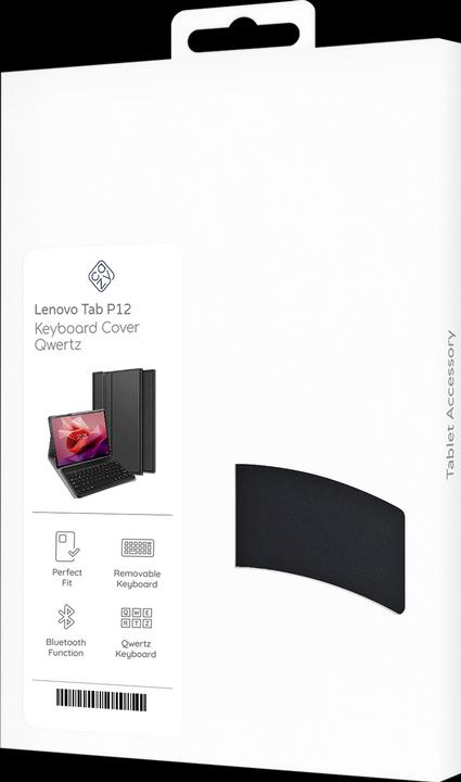Produktbild Cazy Tastatur Hülle Kompatibel mit Lenovo Tab P12 - Schutz Etui mit magnetisch Abnehmbarer Tastatur - (DE)