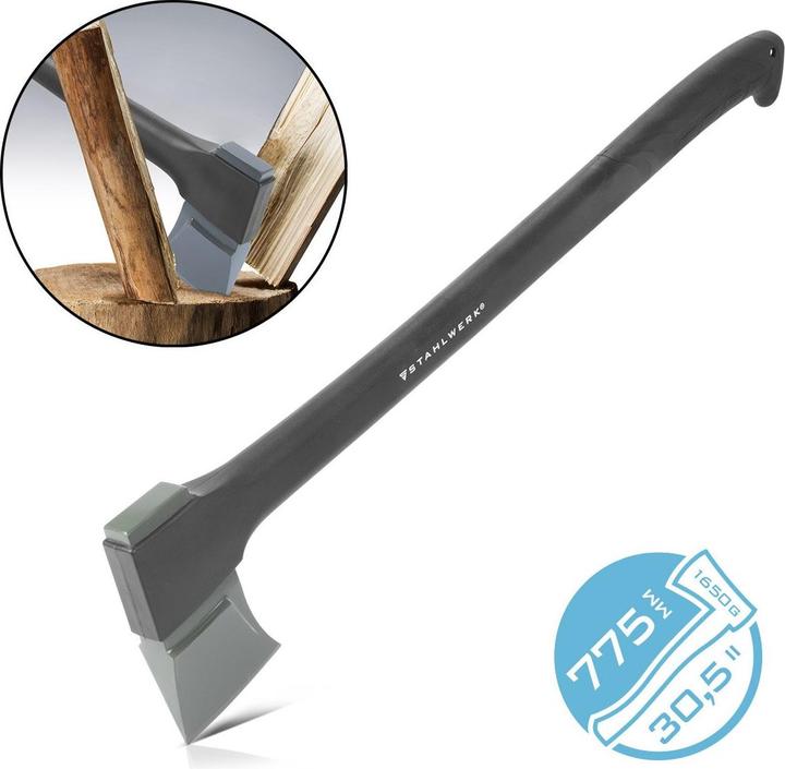 Immagine prodotto Stahlwerk Ascia Ca-775 St Ascia Forestale Da 775 mm In Acciaio Al Carbonio Con Manico In Fibra Di Vetro