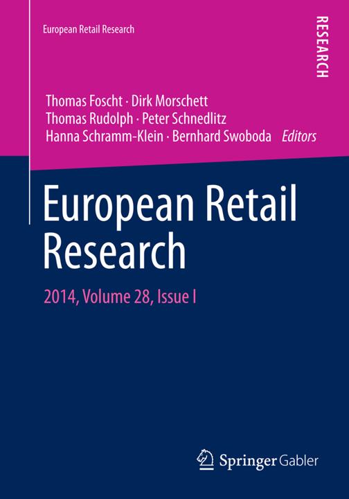 Actual product image European Retail Research (Hanna Schramm-Klein, Bernhard Swoboda, Thomas Rudolph, Dirk Morschett, Thomas Foscht, Peter Schnedlitz, 2015)
