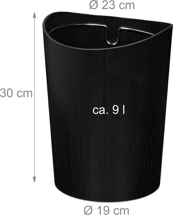 Produktbild Relaxdays Papierkorb (9 l)