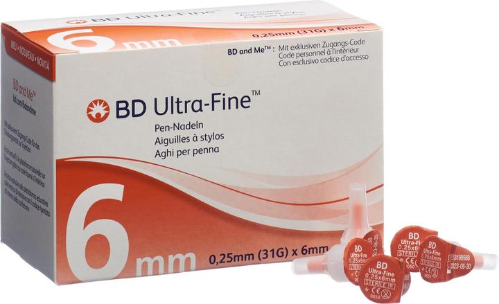 Actual product image BD Pen Nadel 31G 0.25x6mm (Pen needles + disposable needles)