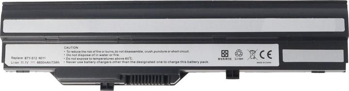 Image du produit Medion Batterie Akoya Mini E1210, E1212, Batterie BTY-S11, BTY-S12, BTY-S13 (6 cellules, 6600 mAh)