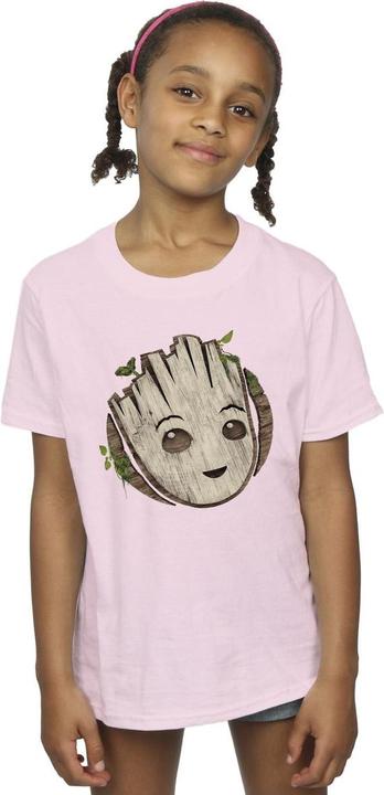 Image du produit - T-shirt AM GROOT WOODEN HEAD - Fille (104)