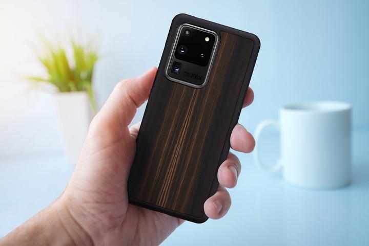 Produktbild Man.Wand &WOOD case for Galaxy S20 Ultra ebony juodas (Samsung Galaxy S20 Ultra)