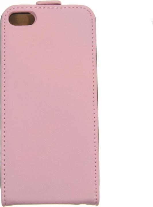 Actual product image OEM Slim Leather Flip Case for iPhone 5, 5SE pink (Apple iPhone 5, Apple iPhone SE)