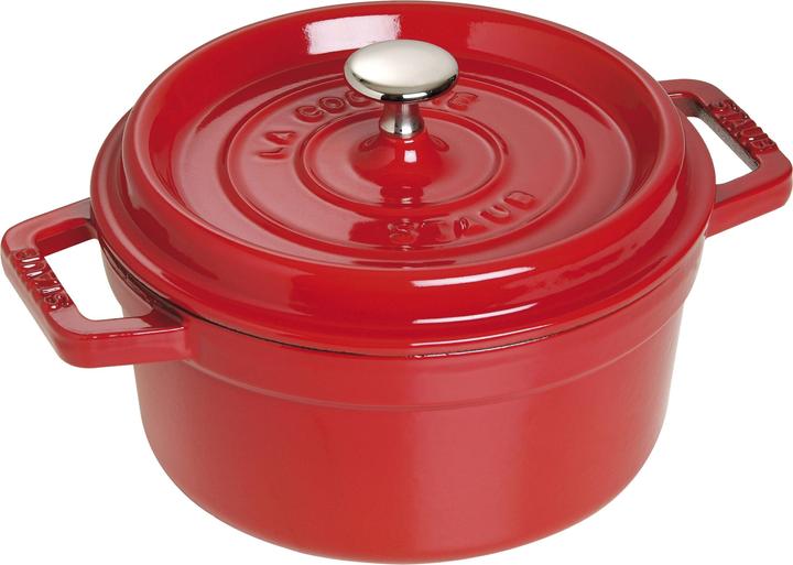 Immagine prodotto Staub Tostatore rosso ciliegia (20 cm, Pirofila + casseruola, Ghisa, Smalto)
