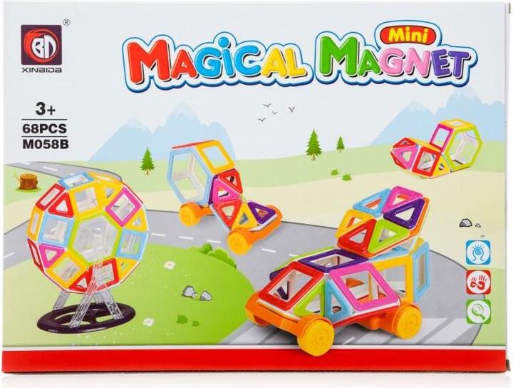 Produktbild Ikonka Magnetische Bausteine MAGICAL MAGNET MINI 68 SETS 3+