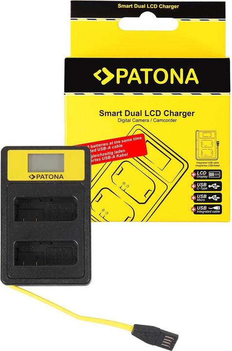 Produktbild Patona Ladegerät Smart Dual LCD USB Nikon Akku EN-EL14 (Ladegerät)