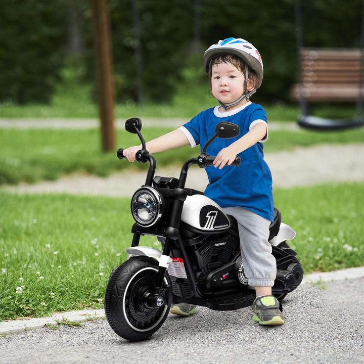 Image du produit Homcom Elektromotorrad Kunststoff, Metall Weiss+Schwarz (6 V)