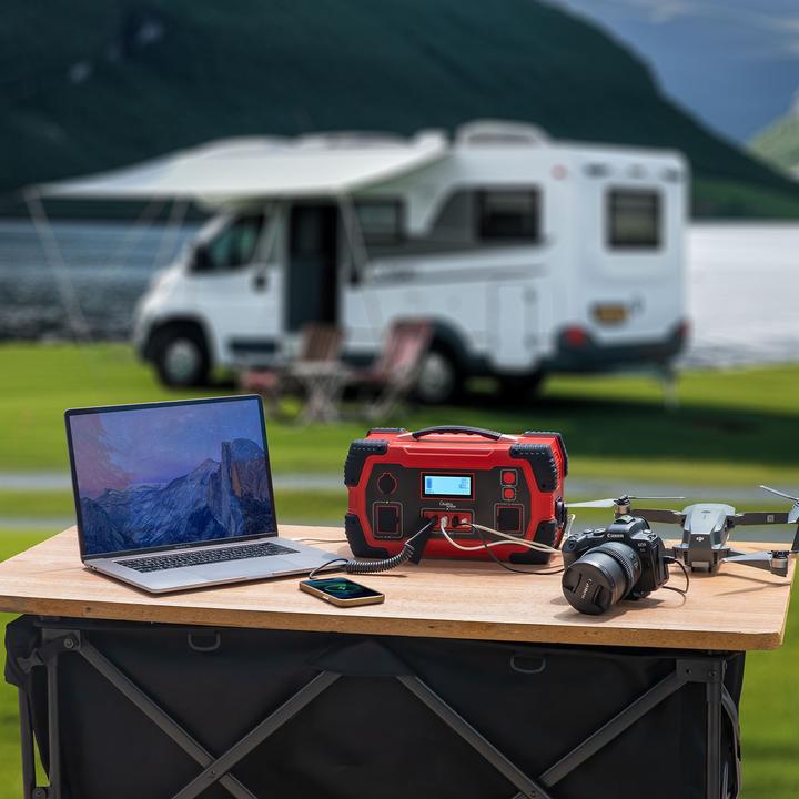 Actual product image Casativo Portable power station & solar generator with 800 Wh, 230V & 12V, 1,000 Watt (800 Wh, 7 kg)