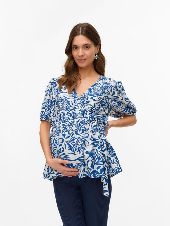 Image du produit Mamalicious Normal geschnitten V-Ausschnitt Top Bluse (L)