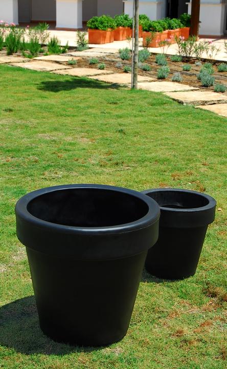 Image du produit Newgarden MAGNOLIA 45 Grand pot de fleurs rond ø45x43cm noir 33L outdoor