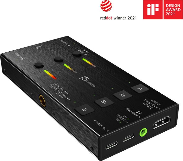 Produktbild j5Create Dual HDMI Video Capture (Mac, Windows, Linux)