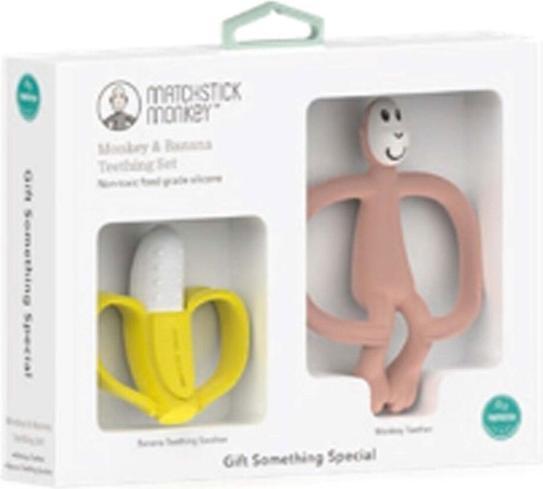 Immagine prodotto Matchstick Monkey Set di dentiere Banana e Scimmia Rosa