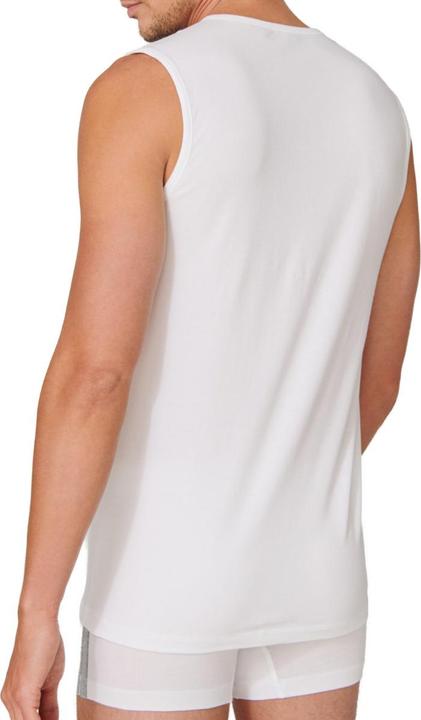 Actual product image Schiesser 4-Pack - 95/5 - Organic Cotton Tank Top / Undershirt with Round Neck (M)