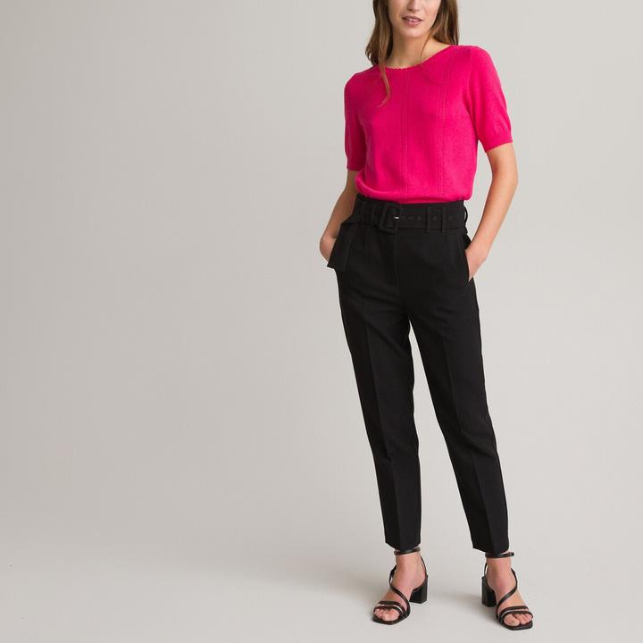 Produktbild La Redoute Collections Röhrenhose mit Gürtel (40)
